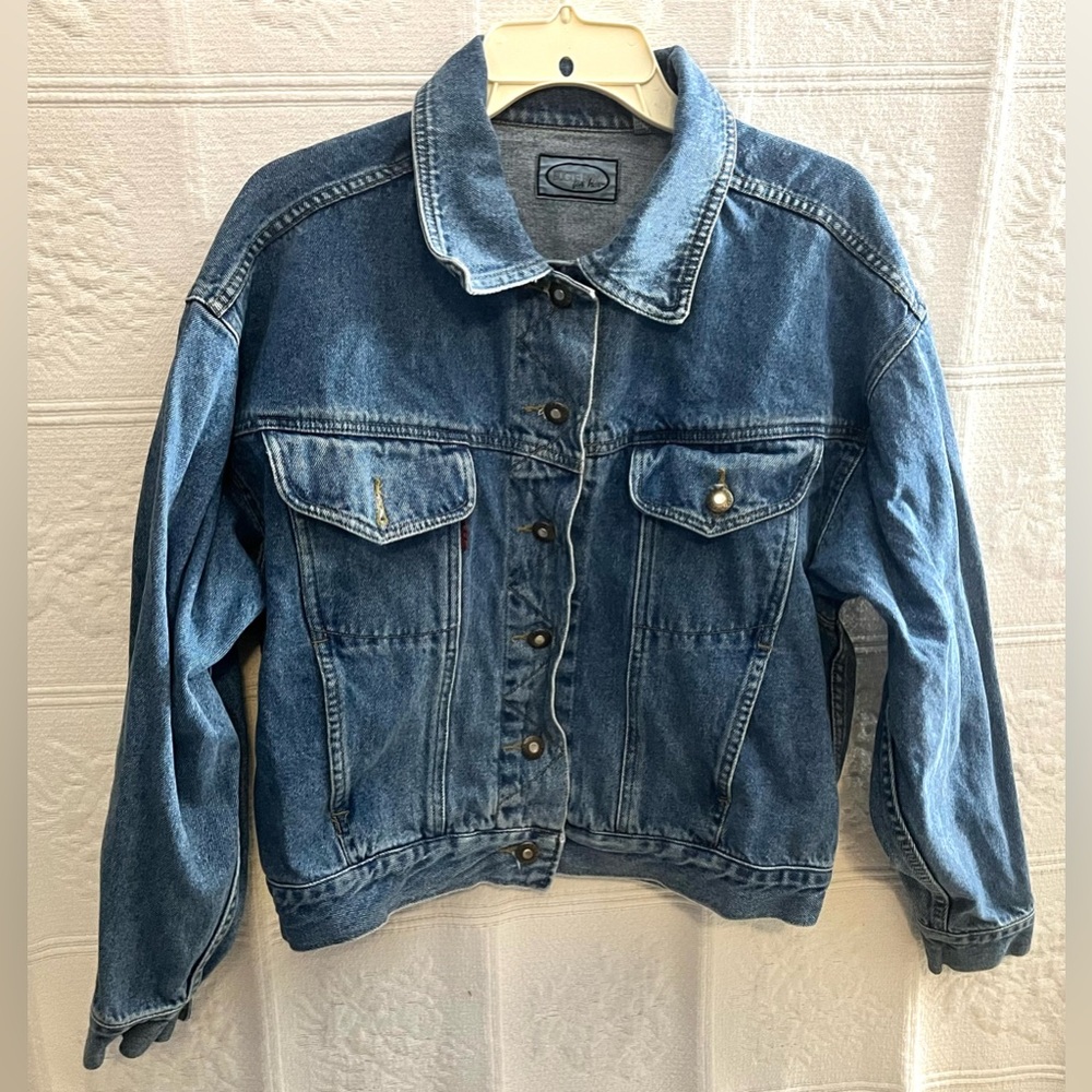 Vintage Bugle Boy for Her Size S Small Denim Trucker Jean Jacket